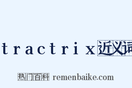 tractrix近义词是什么意思的图片